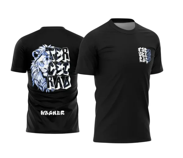 Estampa Para Camiseta Escolar 2025 – Arte Vetor - Uniforme Concluintes 2025 – Terceirão: Estilo Leão