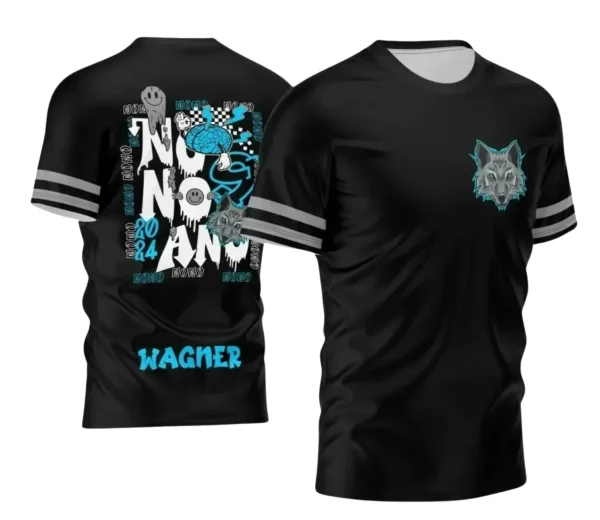 Camiseta Nono Ano Lobo – Uniforme Escolar Criativo para Concluintes