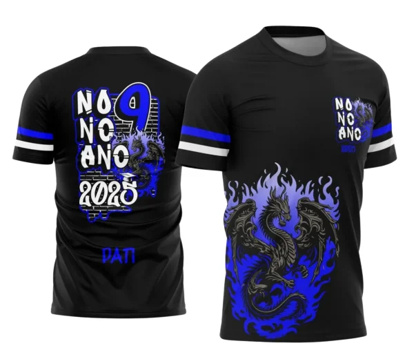 Camiseta Nono Ano Dragão – Uniforme Escolar Criativo para Concluintes | Doces Desenhos