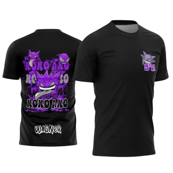 Estampa Para Camiseta Escolar – Arte Vetor - Uniforme Concluintes 2025 – Nono Ano: Estilo Gengar 9º Ano 2025