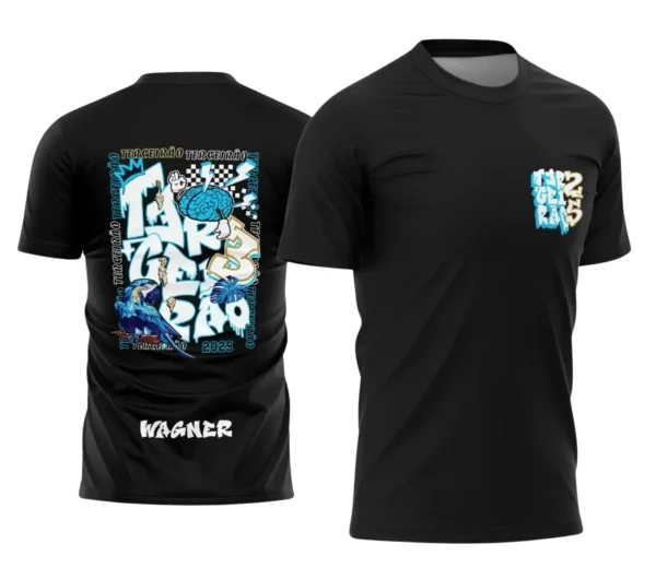 Camiseta Terceirão Arara Azul – Uniforme Escolar Criativo para Concluintes