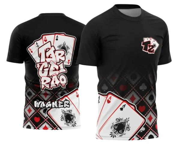 Estampa Para Camiseta Escolar: Modelo Xadrez e Cartas em Vetor

