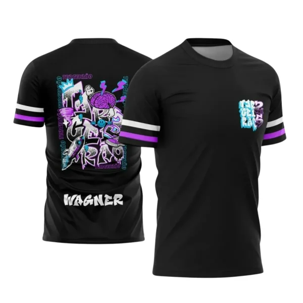 Estampa Para Camiseta Escolar – Arte Vetor - Uniforme Concluintes 2025 – Terceirão: Estilo Cérebro