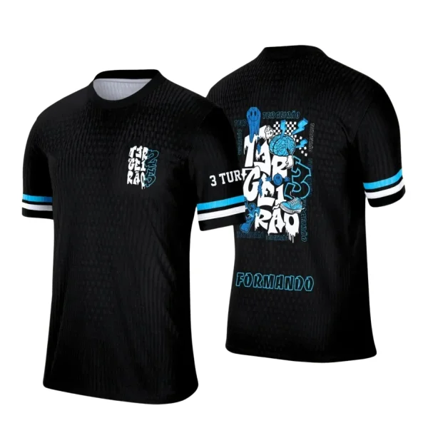 Estampa Para Camiseta Escolar – Arte Vetor - Uniforme Concluintes 2025 – Terceirão: Estilo Cérebro