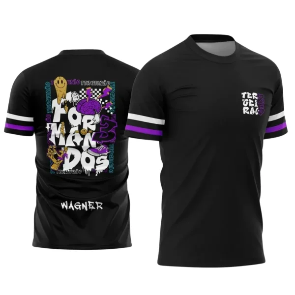 Estampa Para Camiseta Escolar – Arte Vetor - Uniforme Concluintes 2025 – Terceirão: Estilo Cérebro