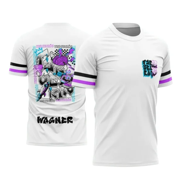 Estampa Para Camiseta Escolar – Arte Vetor - Uniforme Concluintes 2025 – Terceirão: Estilo Cérebro