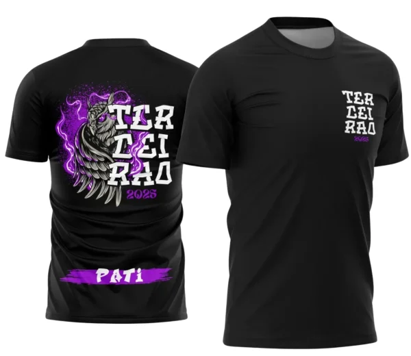 Camiseta Terceirão Coruja – Uniforme Escolar Criativo para Concluintes