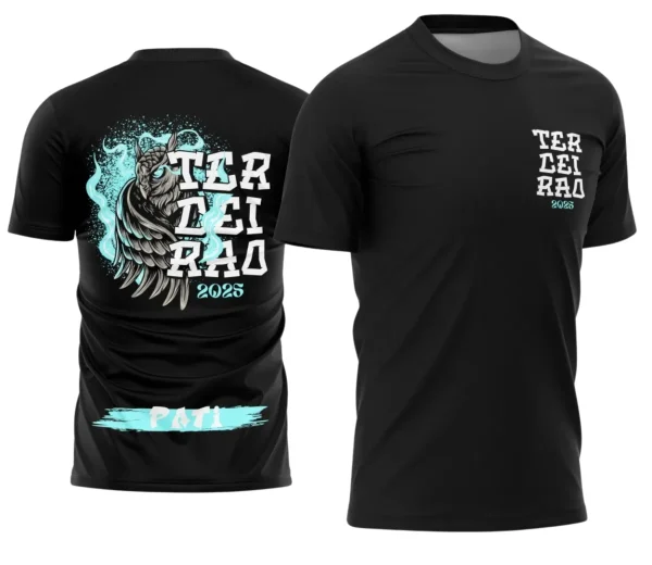 Camiseta Terceirão Coruja – Uniforme Escolar Criativo para Concluintes