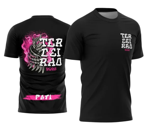 Camiseta Terceirão Coruja – Uniforme Escolar Criativo para Concluintes