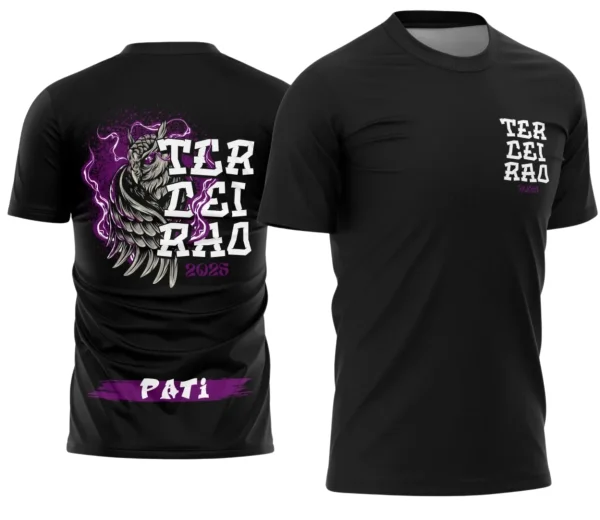 Camiseta Terceirão Coruja – Uniforme Escolar Criativo para Concluintes