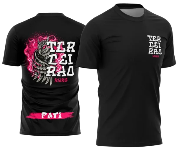 Camiseta Terceirão Coruja – Uniforme Escolar Criativo para Concluintes