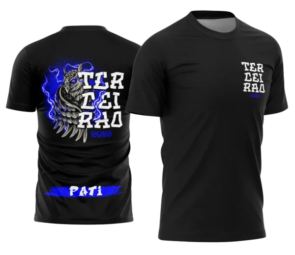 Camiseta Terceirão Coruja – Uniforme Escolar Criativo para Concluintes