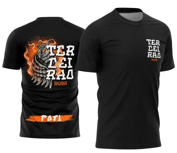 Camiseta Terceirão Coruja – Uniforme Escolar Criativo para Concluintes