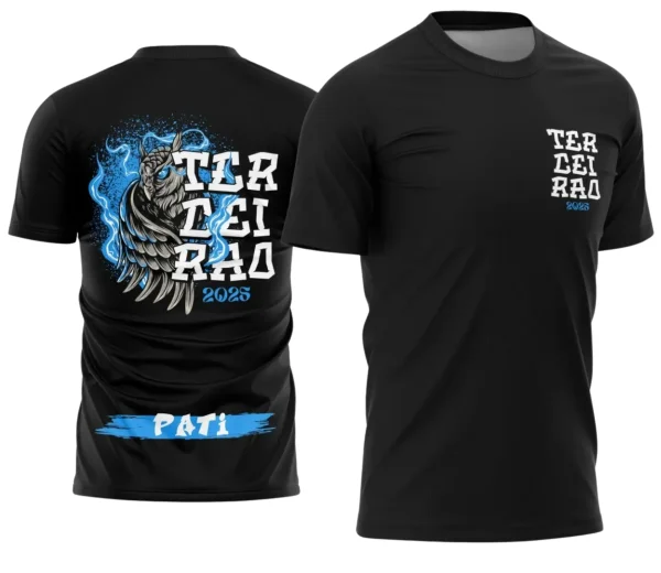 Camiseta Terceirão Coruja – Uniforme Escolar Criativo para Concluintes