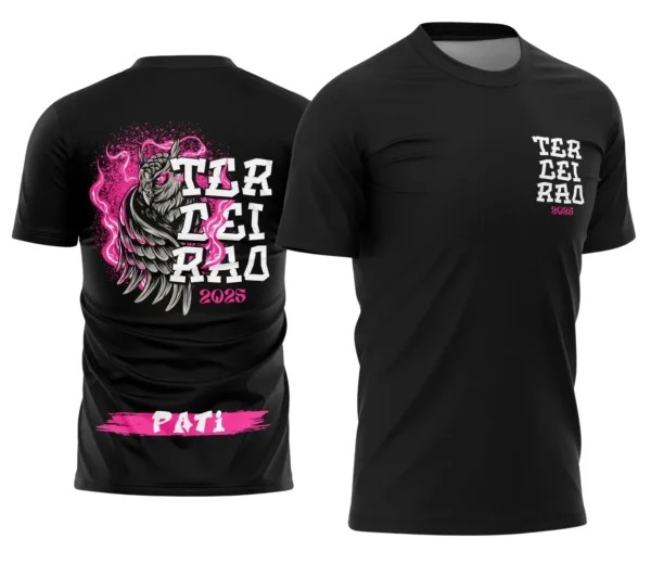 Camiseta Terceirão Coruja – Uniforme Escolar Criativo para Concluintes