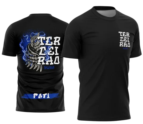 Camiseta Terceirão Coruja – Uniforme Escolar Criativo para Concluintes