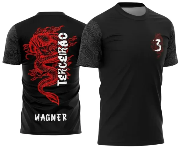 Camiseta Terceirão Dragão – Uniforme Escolar Criativo para Concluintes