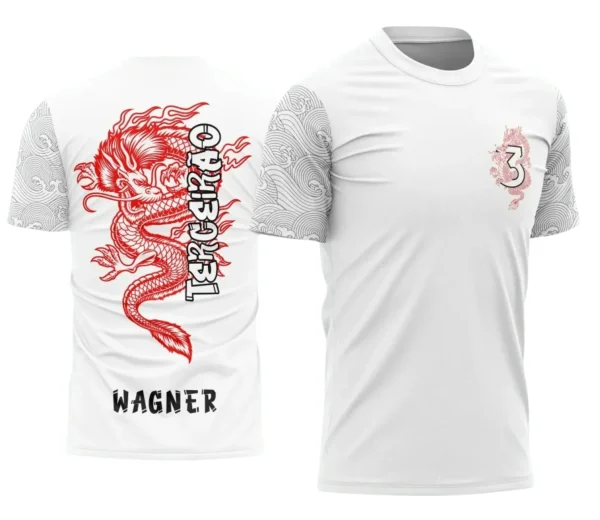 Camiseta Terceirão Dragão – Uniforme Escolar Criativo para Concluintes