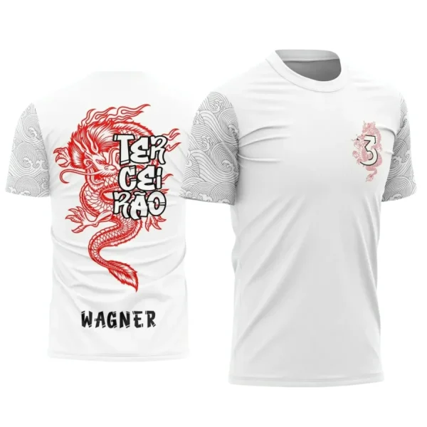 Estampa Para Camiseta Escolar – Arte Vetor - Uniforme Concluintes 2025 – Terceirão: Estilo Dragão