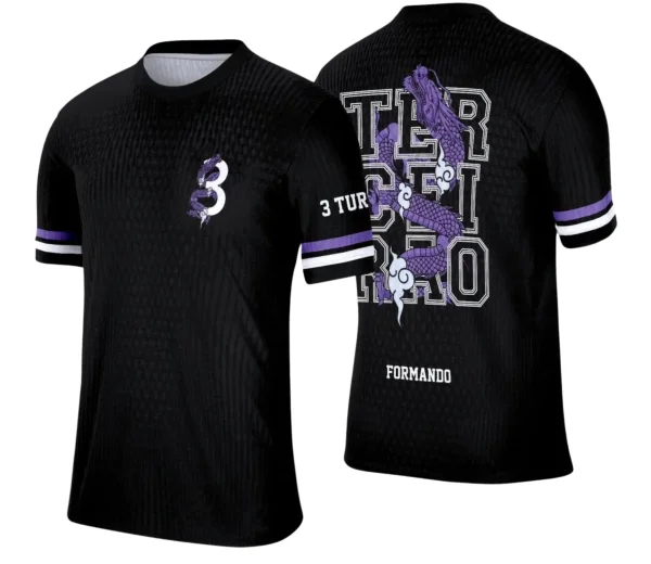 Camiseta Terceirão Dragão – Uniforme Escolar Criativo para Concluintes