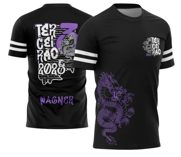 Camiseta Terceirão Dragão – Uniforme Escolar Criativo para Concluintes