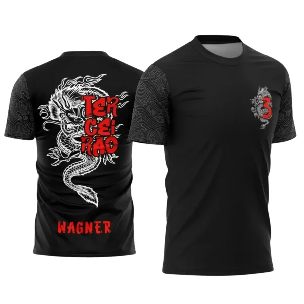 Estampa Para Camiseta Escolar – Arte Vetor - Uniforme Concluintes 2025 – Terceirão: Estilo Dragão