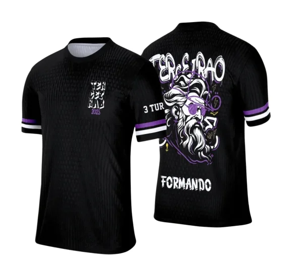 Camiseta Terceirão Zeus – Uniforme Escolar Criativo para Concluintes