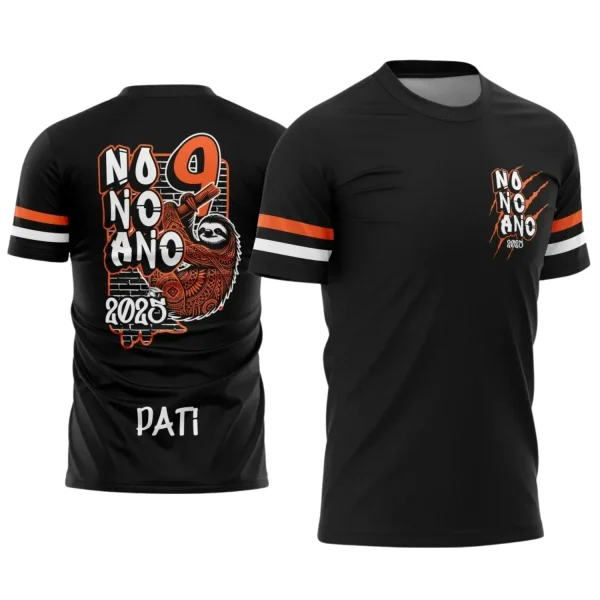 Estampa Para Camiseta Escolar Nono Ano – Arte Vetor - Uniforme Concluintes 2025 – 9º Ano 2025: Estilo Bicho Preguiça
