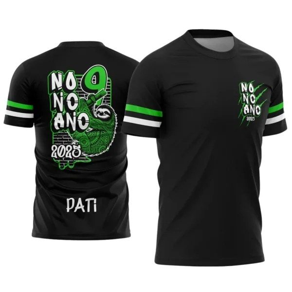 Estampa Para Camiseta Escolar Nono Ano – Arte Vetor - Uniforme Concluintes 2025 – 9º Ano 2025: Estilo Bicho Preguiça