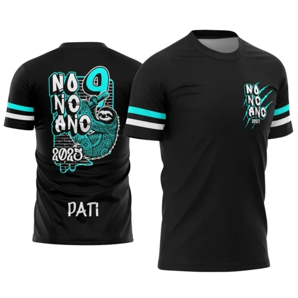 Estampa Para Camiseta Escolar Nono Ano – Arte Vetor - Uniforme Concluintes 2025 – 9º Ano 2025: Estilo Bicho Preguiça