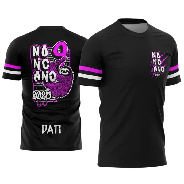Estampa Para Camiseta Escolar Nono Ano – Arte Vetor - Uniforme Concluintes 2025 – 9º Ano 2025: Estilo Bicho Preguiça