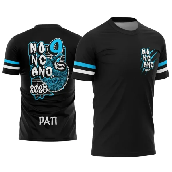 Estampa Para Camiseta Escolar Nono Ano – Arte Vetor - Uniforme Concluintes 2025 – 9º Ano 2025: Estilo Bicho Preguiça