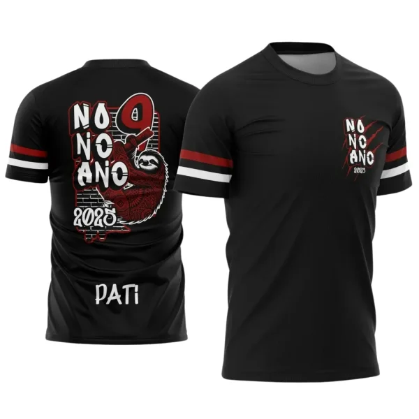 Estampa Para Camiseta Escolar Nono Ano – Arte Vetor - Uniforme Concluintes 2025 – 9º Ano 2025: Estilo Bicho Preguiça