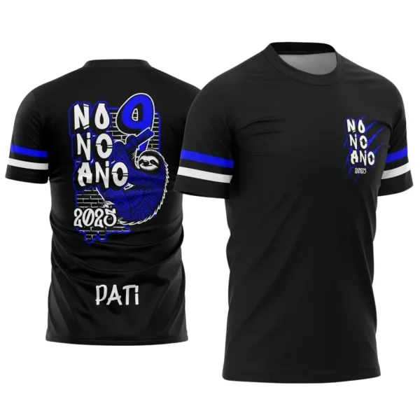 Estampa Para Camiseta Escolar Nono Ano – Arte Vetor - Uniforme Concluintes 2025 – 9º Ano 2025: Estilo Bicho Preguiça