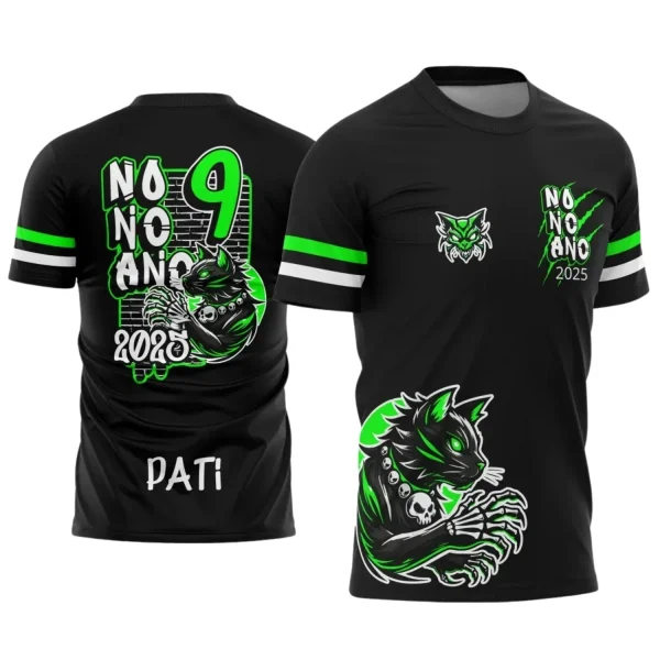 Estampa Para Camiseta Escolar Nono Ano – Arte Vetor - Uniforme Concluintes 2025 – 9º Ano 2025: Estilo Gatinho