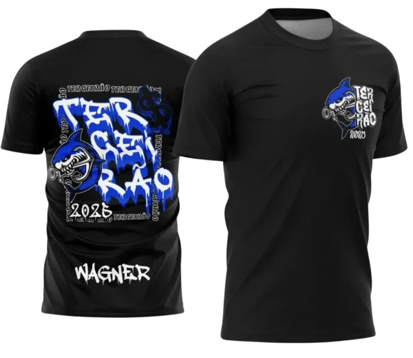 Camiseta Terceirão Tubarão – Uniforme Escolar Criativo para Concluintes