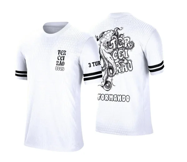 Terceirão Polvo – Estampa Camiseta Escolar Vetor
