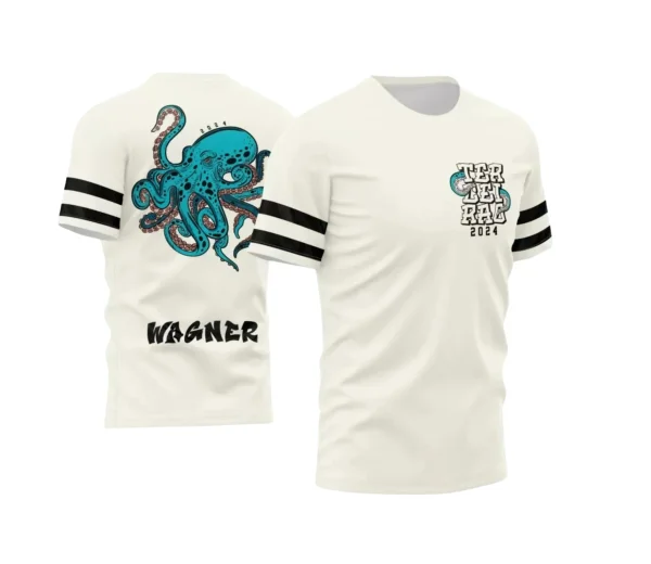 Terceirão Polvo – Estampa Camiseta Escolar Vetor