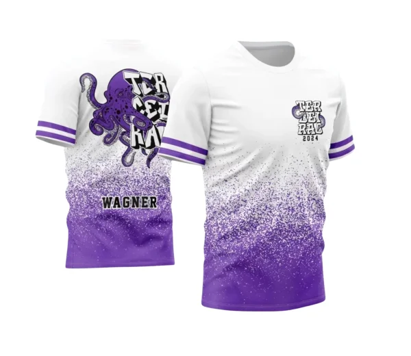 Terceirão Polvo – Estampa Camiseta Escolar Vetor