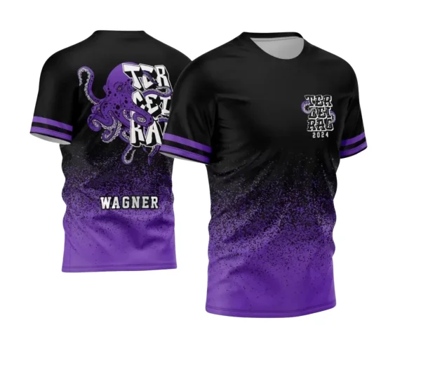 Terceirão Polvo – Estampa Camiseta Escolar Vetor