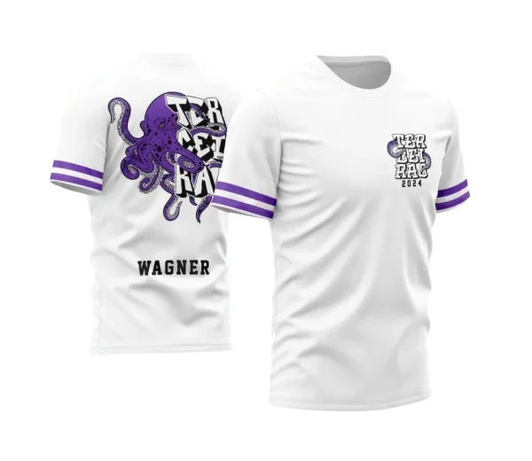 Terceirão Polvo – Estampa Camiseta Escolar Vetor