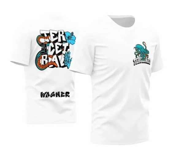Terceirão Polvo – Estampa Camiseta Escolar Vetor