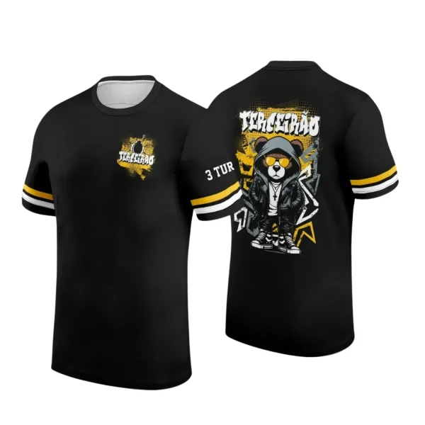 Estampa para Camiseta Escolar – Arte Vetor - Uniforme Concluintes  2025 – Terceirão : Estilo Urso