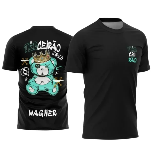 Estampa para Camiseta Escolar – Arte Vetor - Uniforme Concluintes  2025 – Terceirão : Estilo Urso