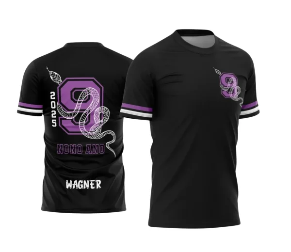 Estampa para Camiseta Escolar – Arte Vetor - Uniforme Concluintes – Nono Ano 2025: Estilo Cobra