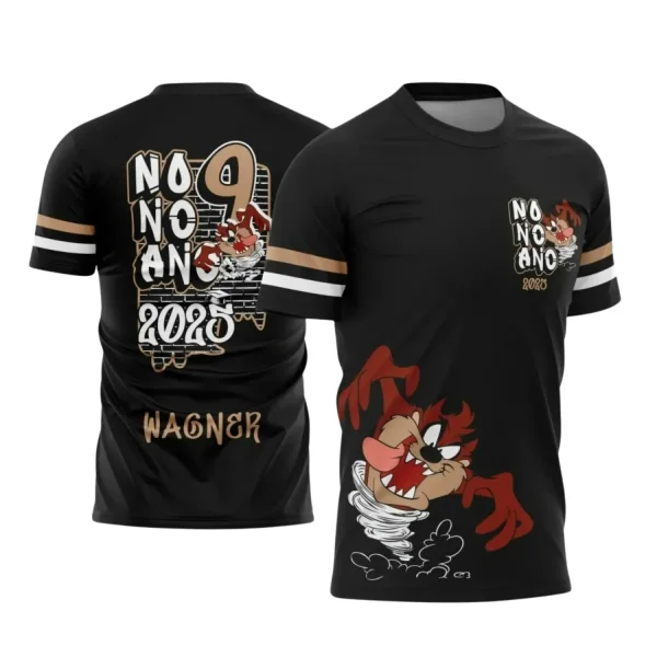 Estampa para Camiseta Escolar – Arte Vetor - Uniforme Concluintes – Nono Ano - Estilo : Taz Mania - Demônio da Tasmânia