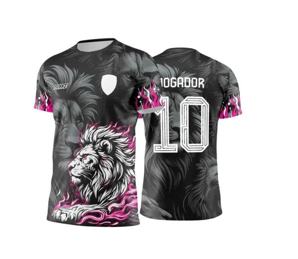 Interclasse 2025: Arte Vetor de Camiseta Escolar com Estilo Leão