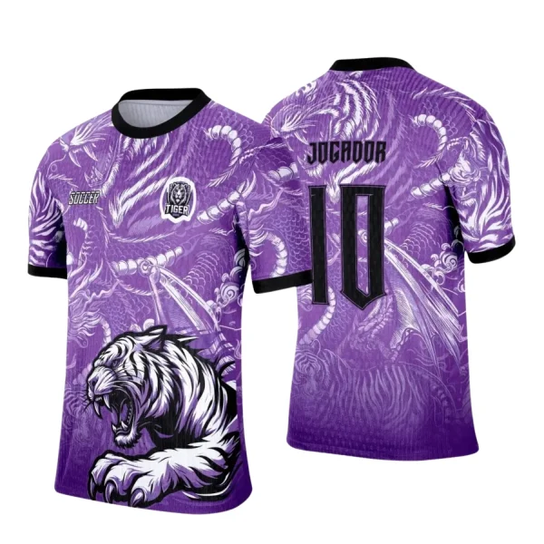 Interclasse 2025: Arte Vetor de Camiseta Escolar com Estilo Tigre