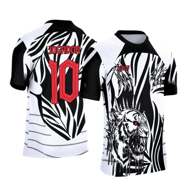 Interclasse 2025: Arte Vetor de Camiseta Escolar com Estilo Tigre