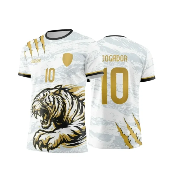 Interclasse 2025: Arte Vetor de Camiseta Escolar com Estilo Tigre